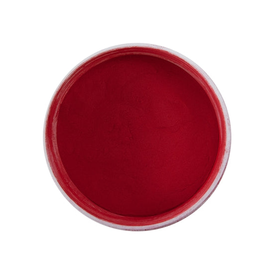 open jar of Powder Coating - Wizard Red - High Gloss