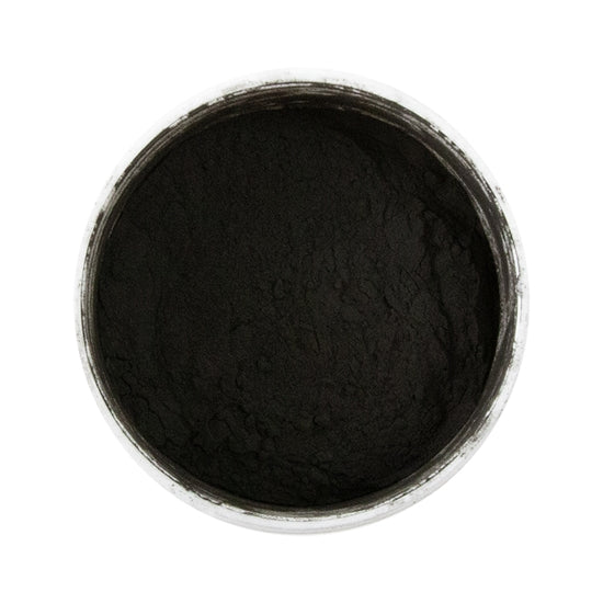 open jar of Powder Coating - Ink Black - Gloss