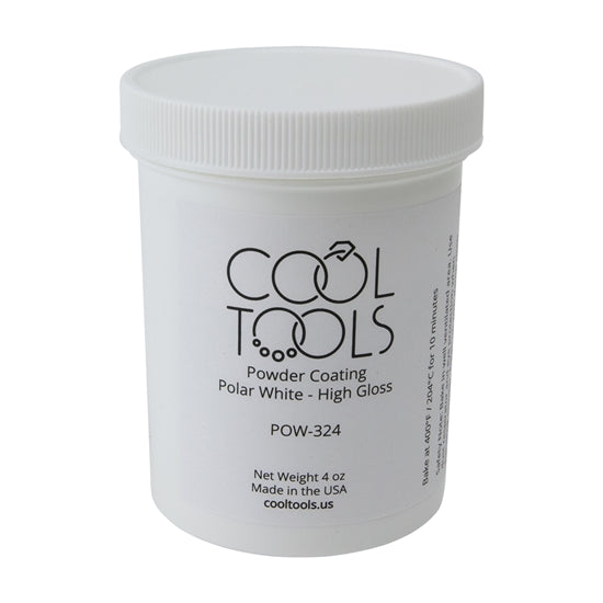 jar of Powder Coating - Polar White - High Gloss