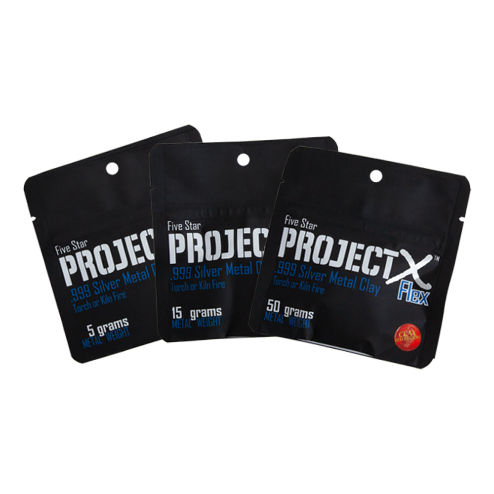 Five Star Project X™ - .999 Flex Fine Silver Clay 5g, 15g, and 50g packages