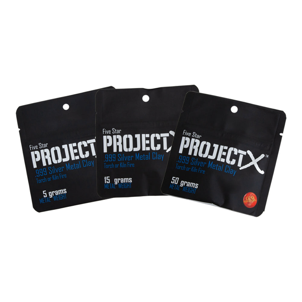 Five Star Project X™ - .999 Fine Silver Clay 5g, 15g, and 50g packages