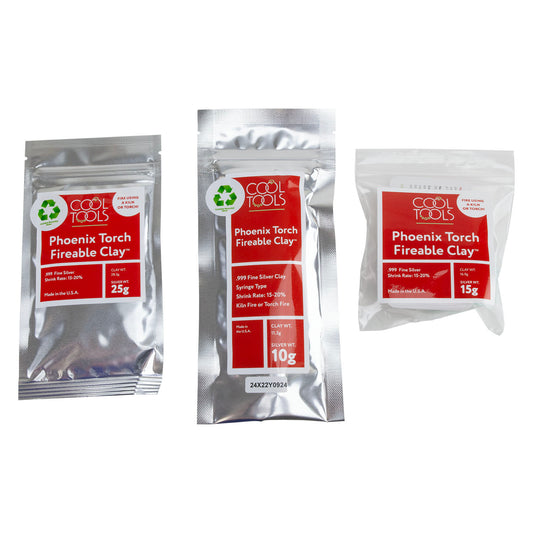 Phoenix Torch Fireable Clay™ - Fine Silver - Cool Tools
