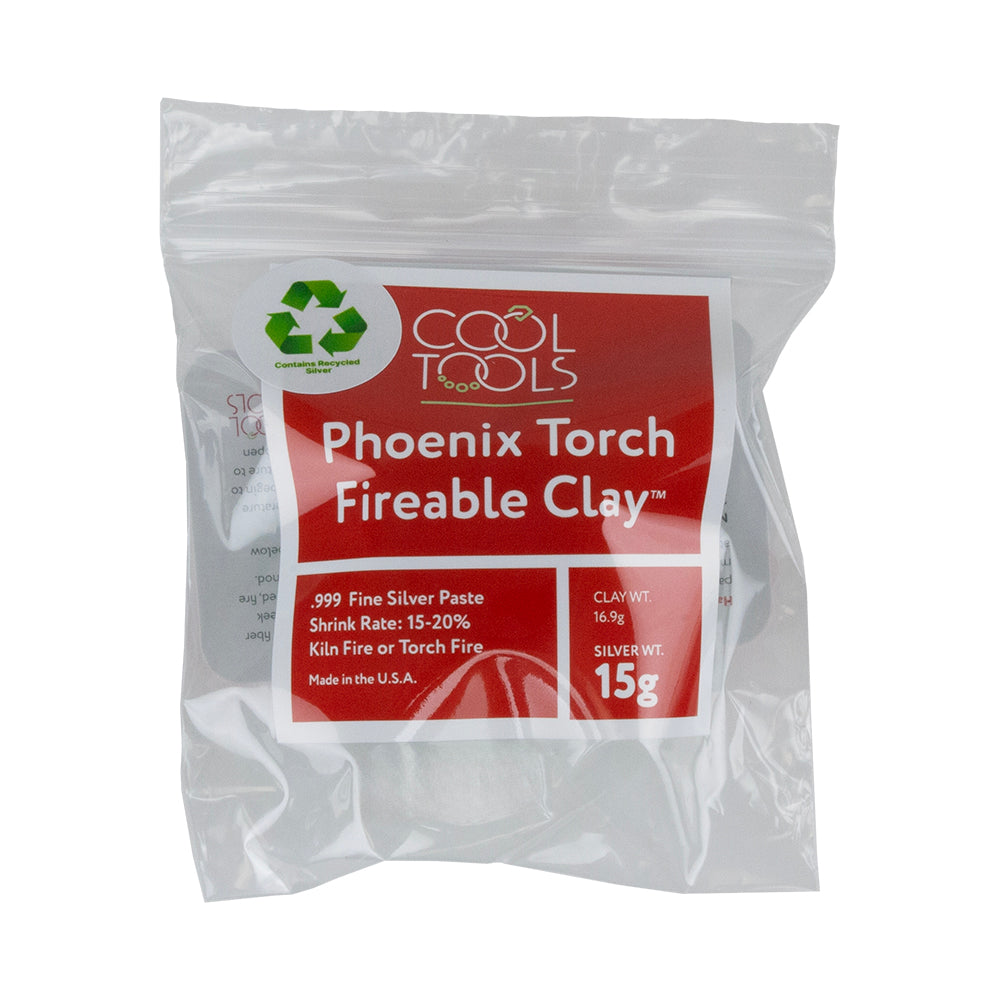 15g package of Phoenix Torch Fireable Clay™ Paste - 15 gram - Fine Silver