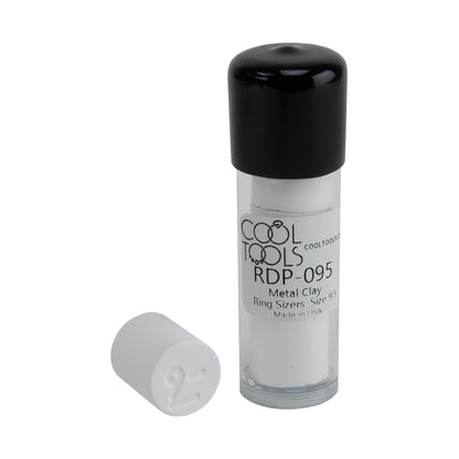 Cool Tools Metal Clay Ring Sizers in plastic tube with rubber lid