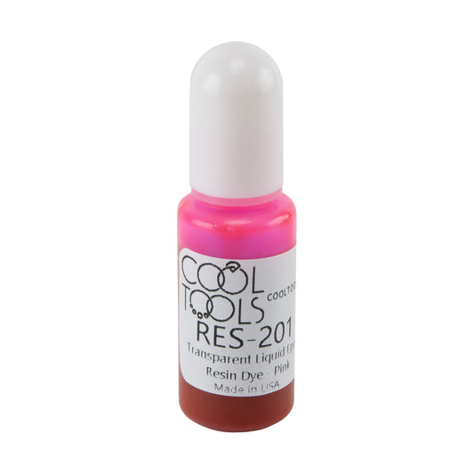bottle of Transparent Liquid Epoxy Resin Dye - Pink