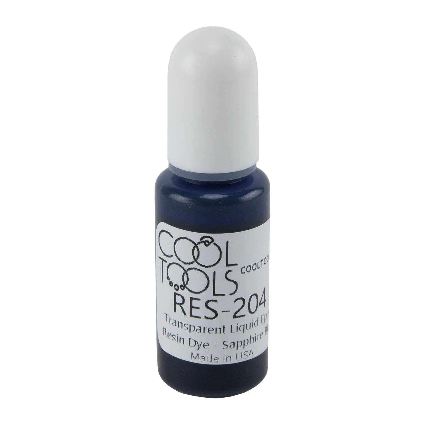 bottle of Transparent Liquid Epoxy Resin Dye - Sapphire Blue