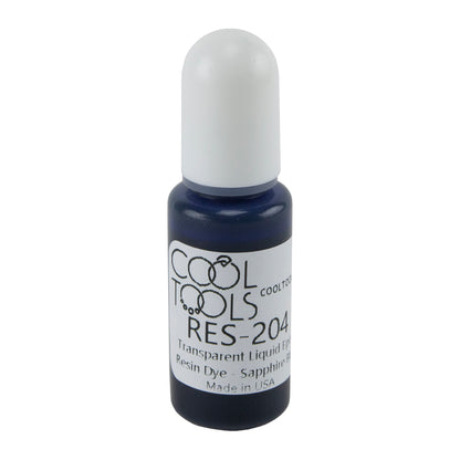 bottle of Transparent Liquid Epoxy Resin Dye - Sapphire Blue