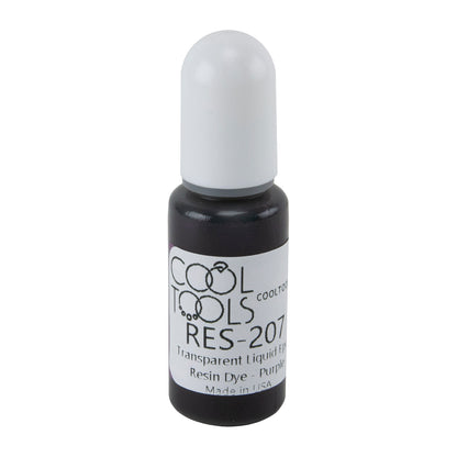 bottle of Transparent Liquid Epoxy Resin Dye - Purple