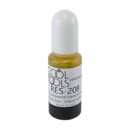 bottle of Transparent Liquid Epoxy Resin Dye - Lemon Yellow