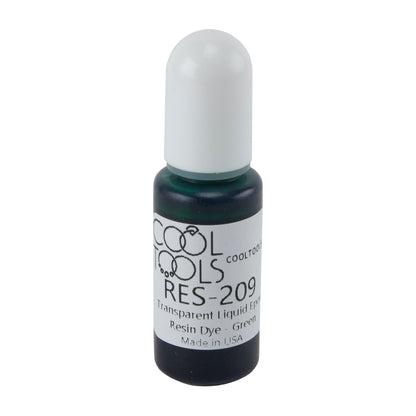 bottle of Transparent Liquid Epoxy Resin Dye - Green