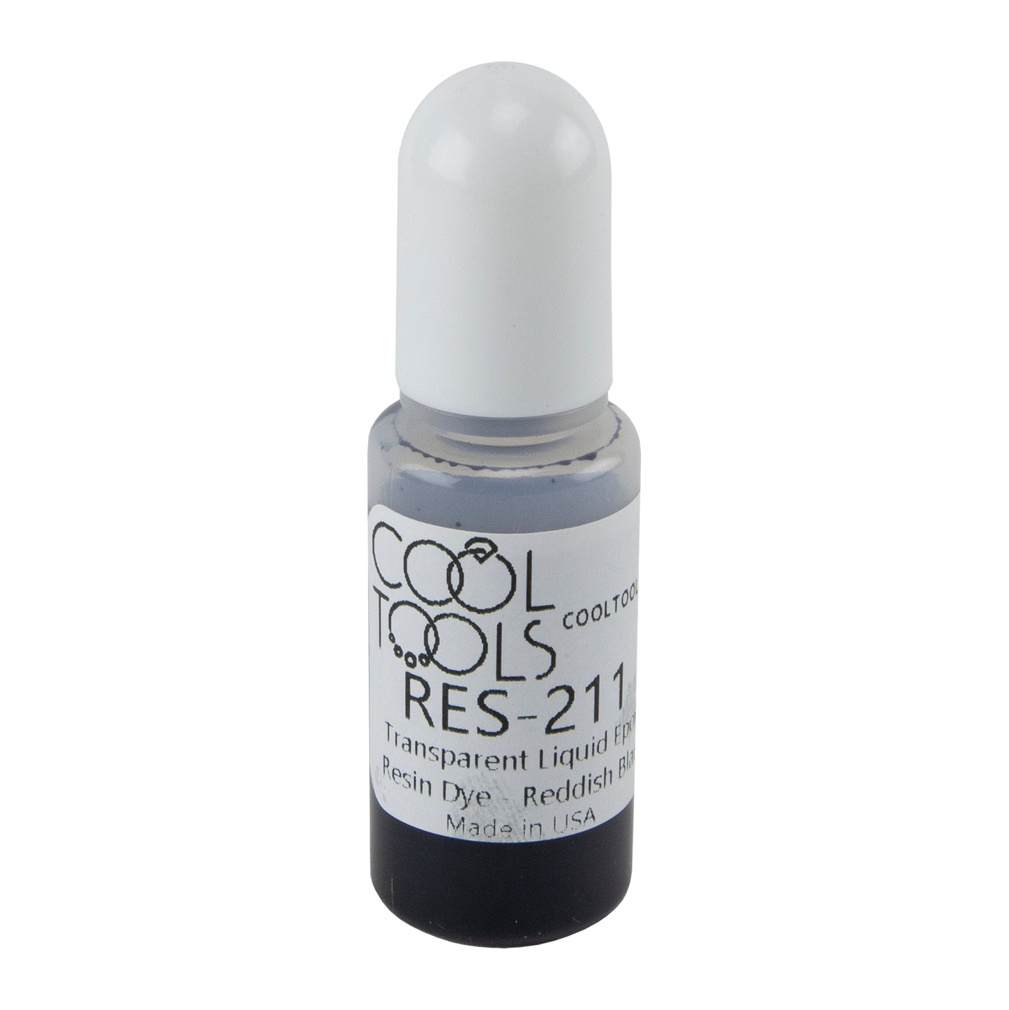 bottle of Transparent Liquid Epoxy Resin Dye - Reddish Black