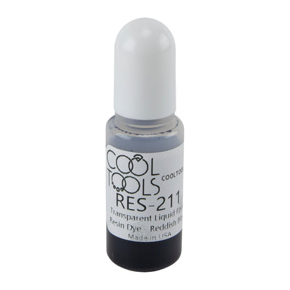 bottle of Transparent Liquid Epoxy Resin Dye - Reddish Black