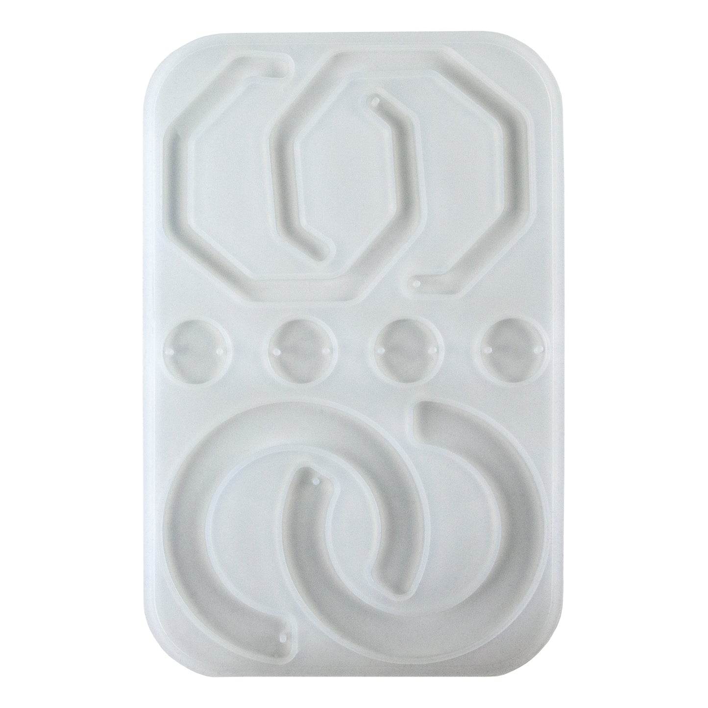 Silicone Jewelry Mold for Resin - 3/4 Hoops