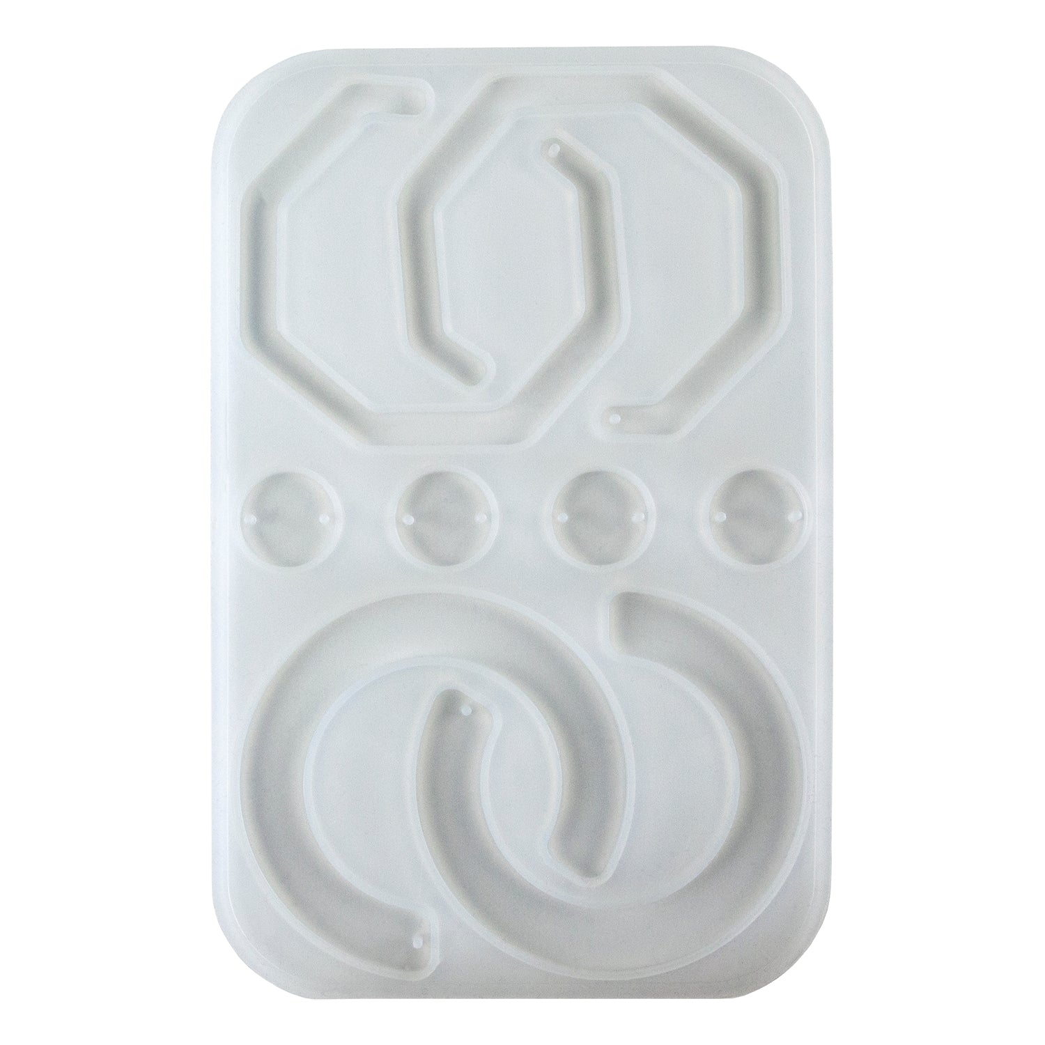 Silicone Jewelry Mold for Resin - 3/4 Hoops