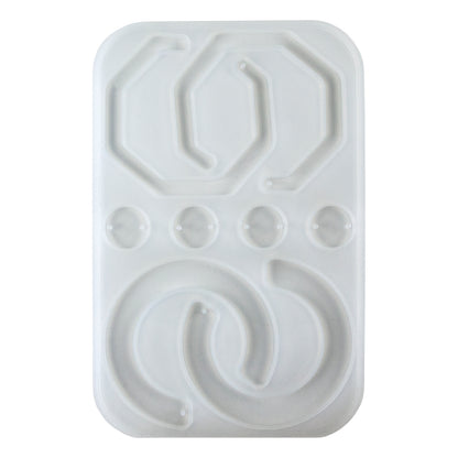 Silicone Jewelry Mold for Resin - 3/4 Hoops