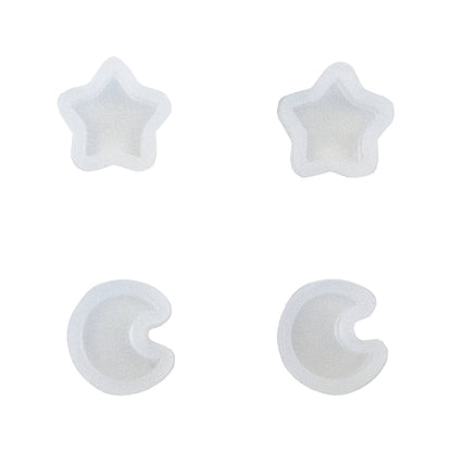 Silicone Jewelry Mold for Resin Moons & Stars - Pkg/4