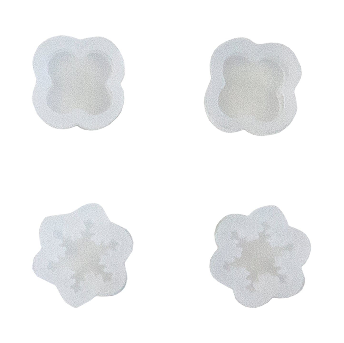 Silicone Jewelry Mold for Resin - Flowers & Clovers - Pkg/4
