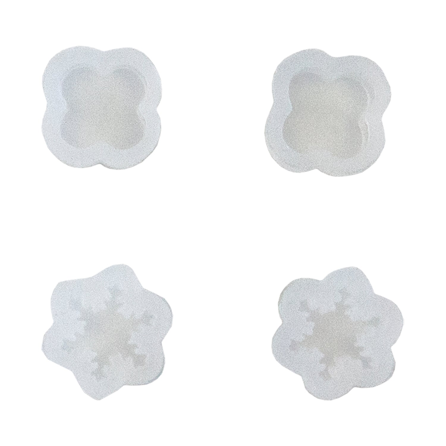 Silicone Jewelry Mold for Resin - Flowers & Clovers - Pkg/4