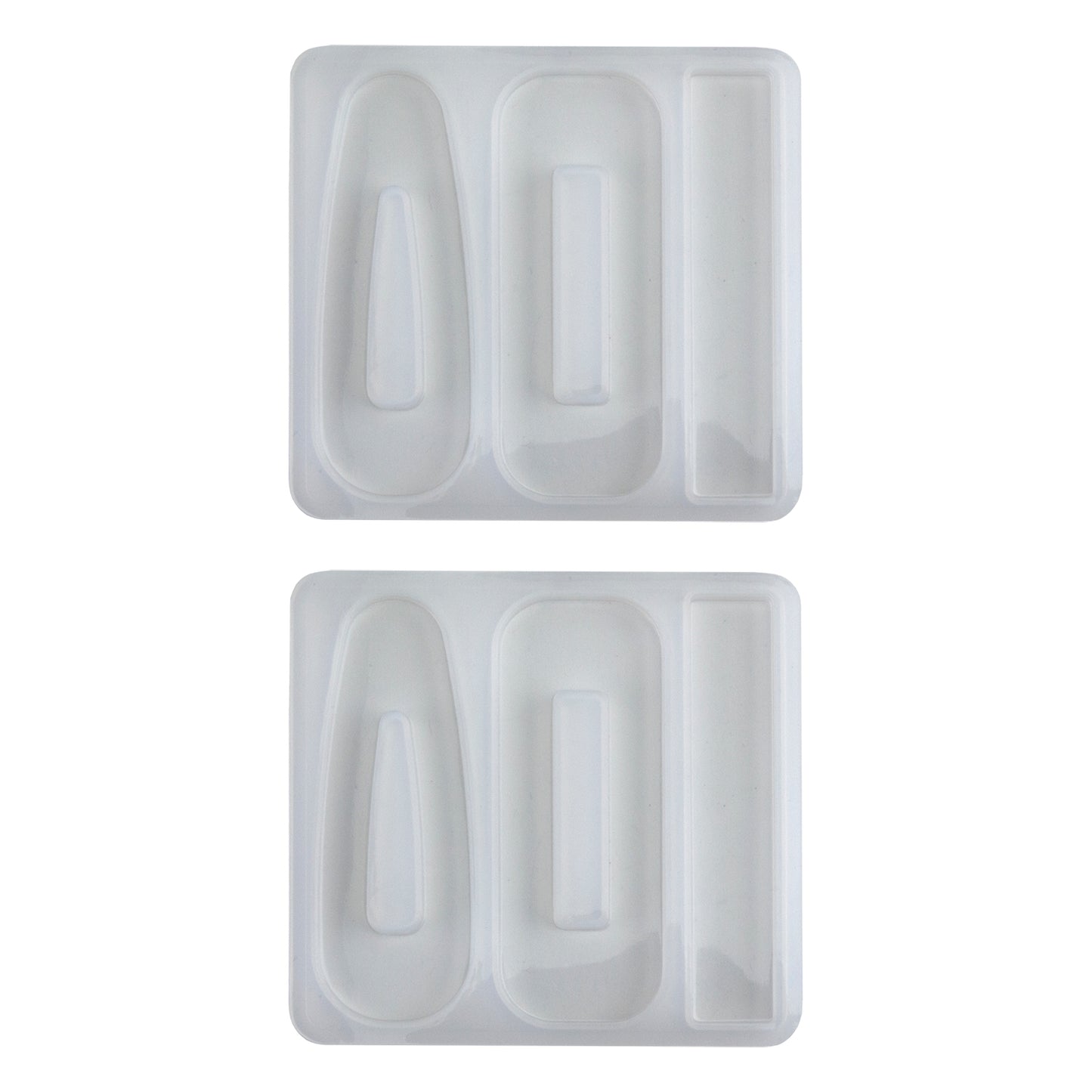 Silicone Jewelry Mold for Resin - Hair Clip - Pkg/2