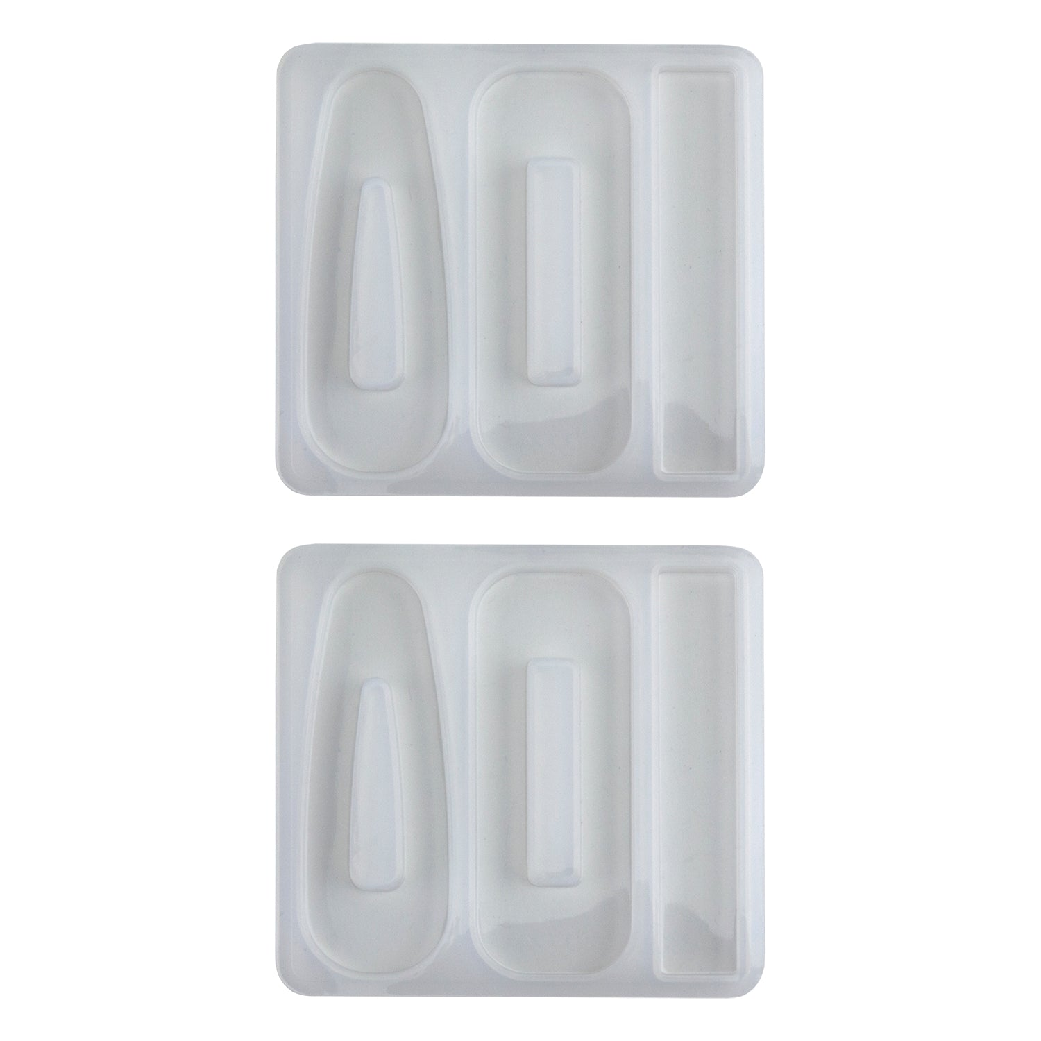 Silicone Jewelry Mold for Resin - Hair Clip - Pkg/2