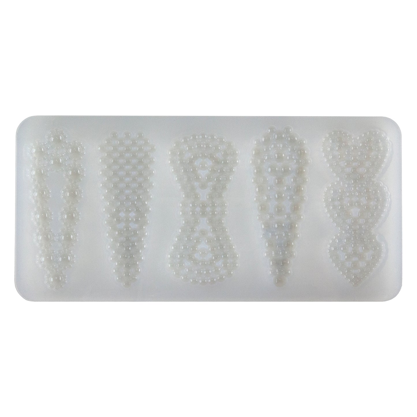 Silicone Jewelry Mold for Resin - Beaded Barrettes