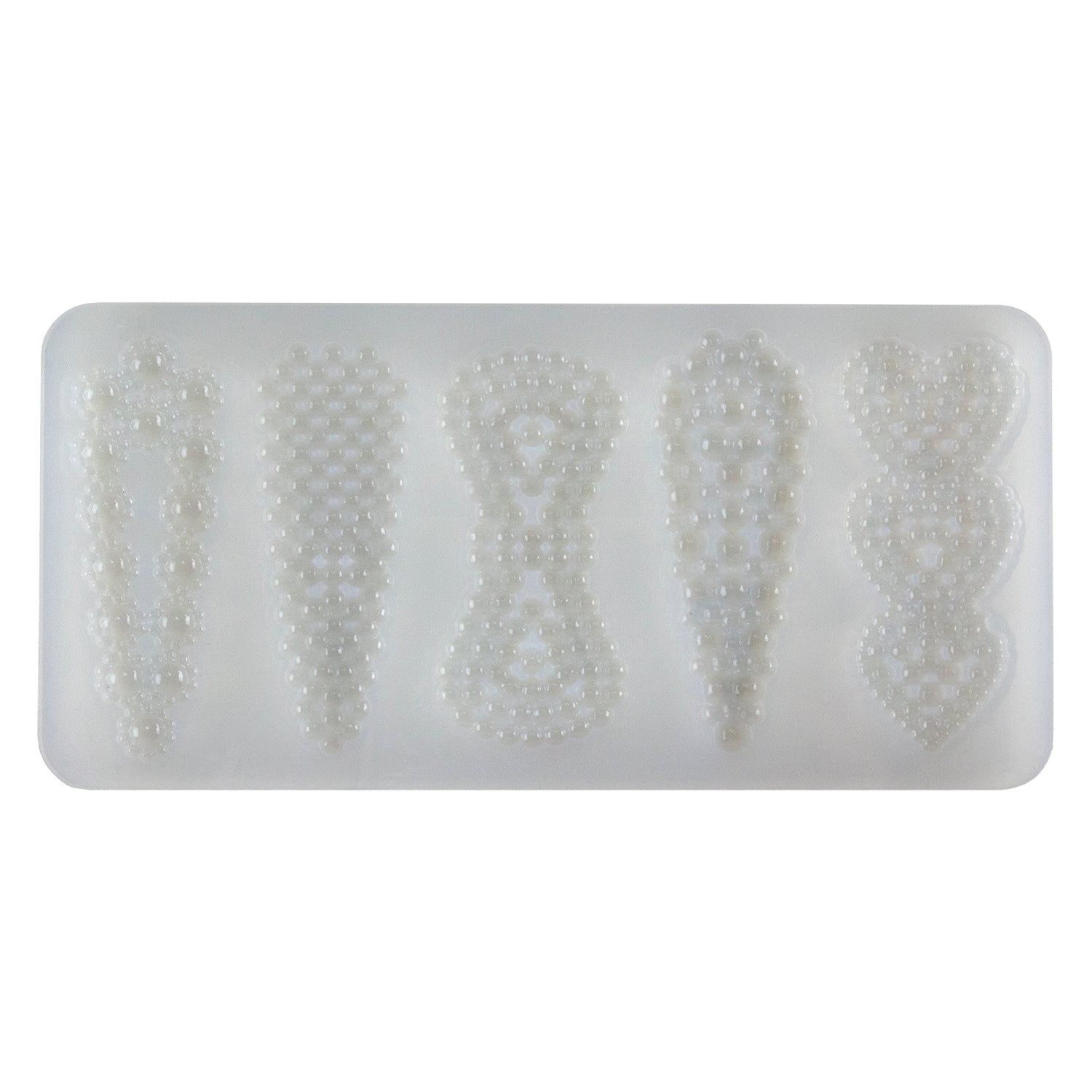 Silicone Jewelry Mold for Resin - Beaded Barrettes