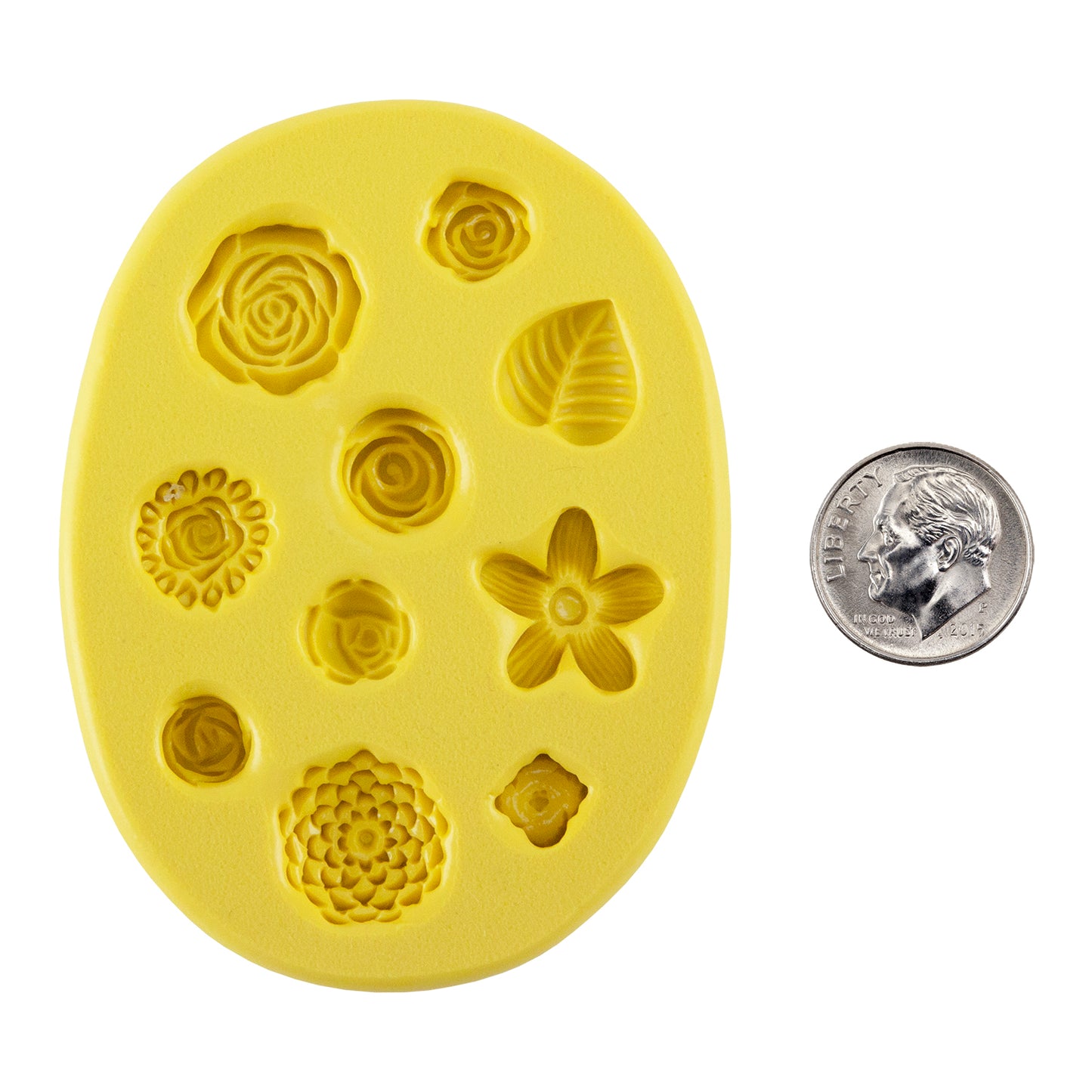 yellow Silicone Jewelry Mold for Resin - Blooms 2