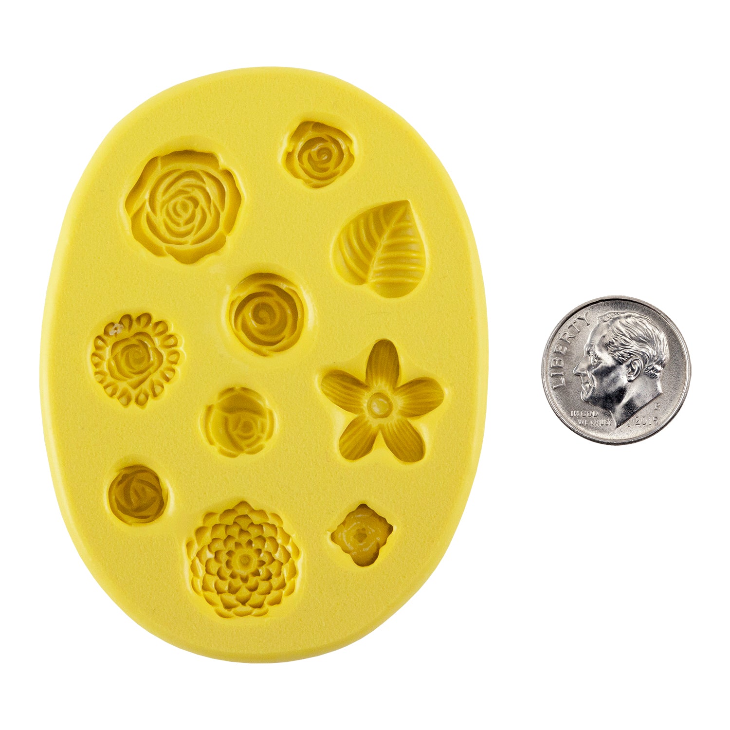 yellow Silicone Jewelry Mold for Resin - Blooms 2