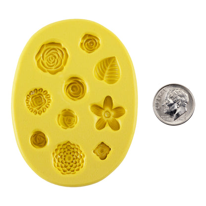yellow Silicone Jewelry Mold for Resin - Blooms 2