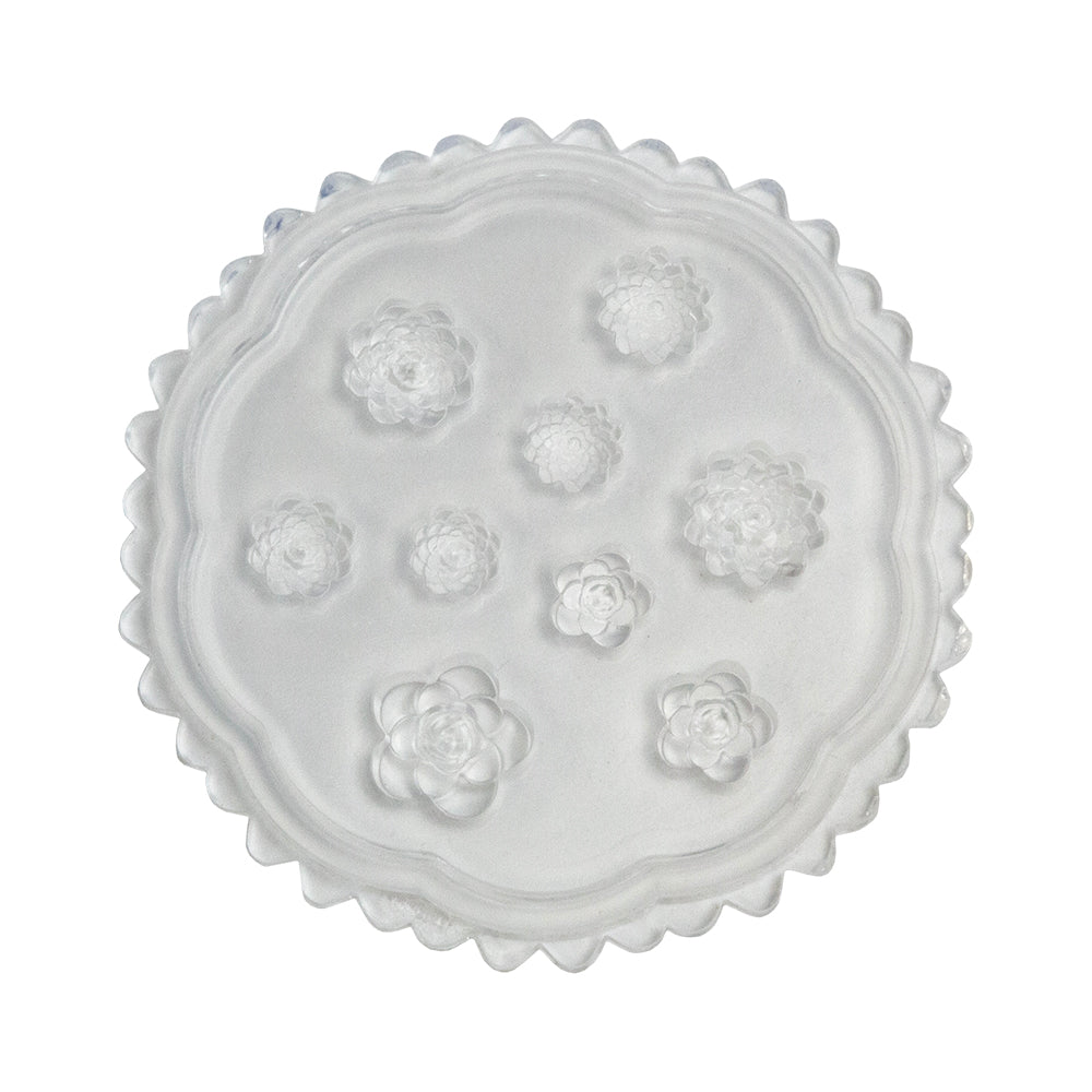 Mini Silicone Jewelry Mold - Concave Flowers