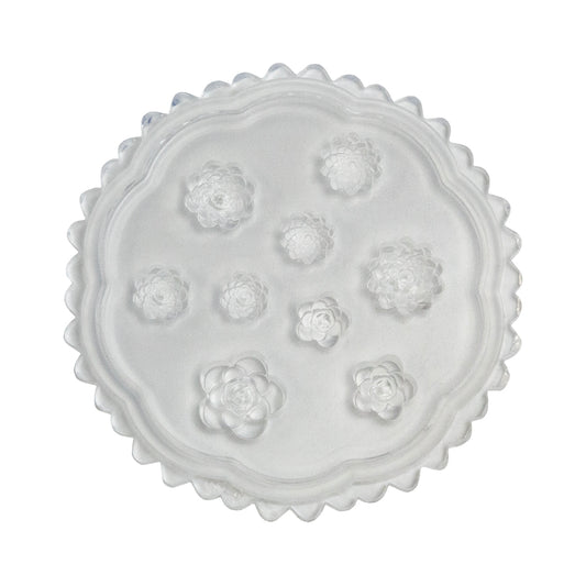 Mini Silicone Jewelry Mold - Concave Flowers