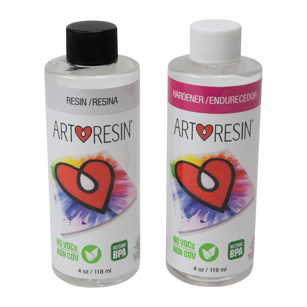 ArtResin - Epoxy Resin 8 oz 8 oz Kit = 2 Bottles ( 4 oz resin + 4 oz hardener ) 