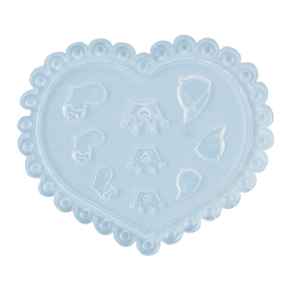 Mini Silicone Jewelry Mold - Crowns, Hats & Hearts