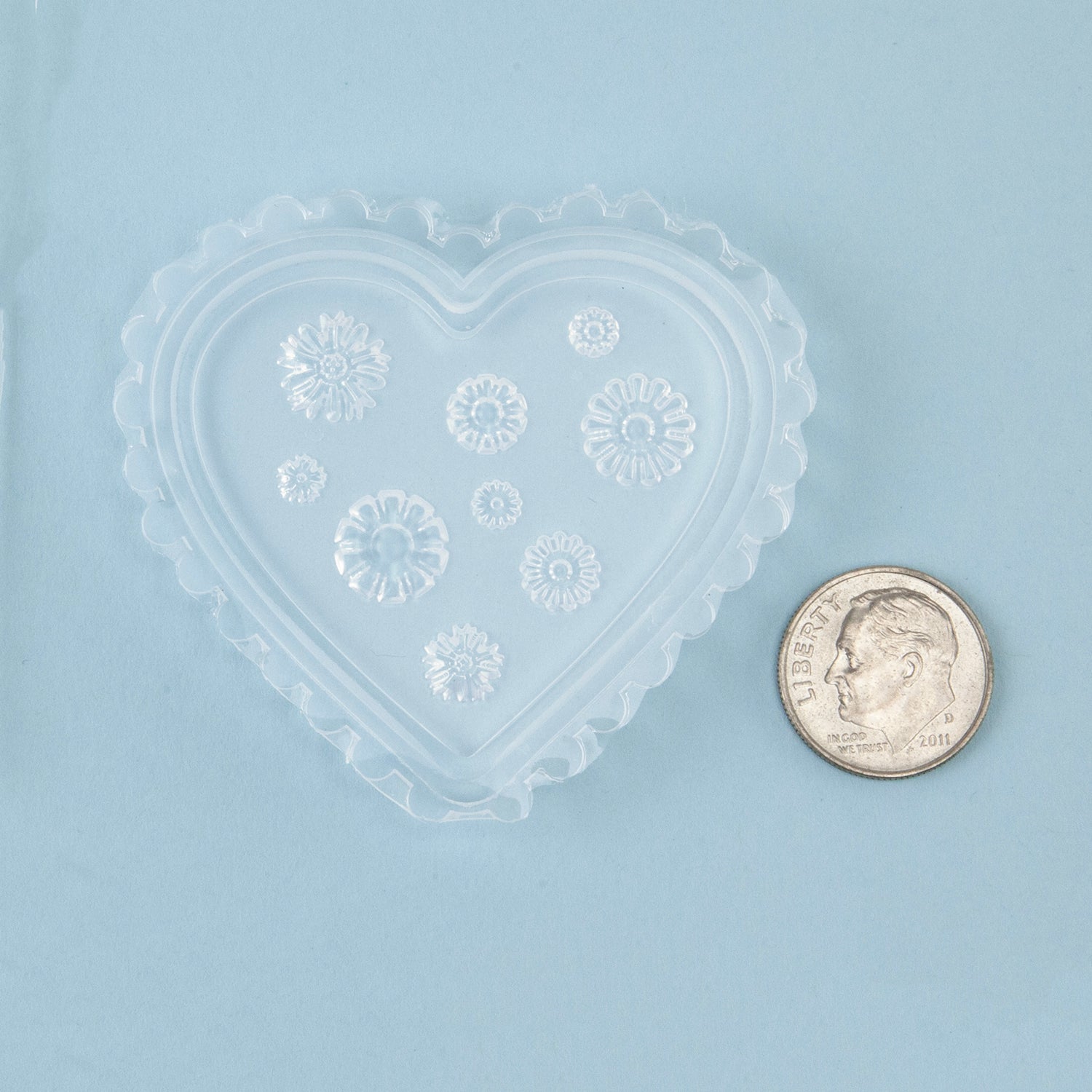 Mini Silicone Jewelry Mold - Burst with dime