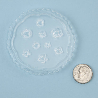 Mini Silicone Jewelry Mold - Medium Flowers with dime