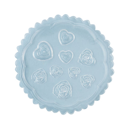 Mini Silicone Jewelry Mold - Heart Flowers