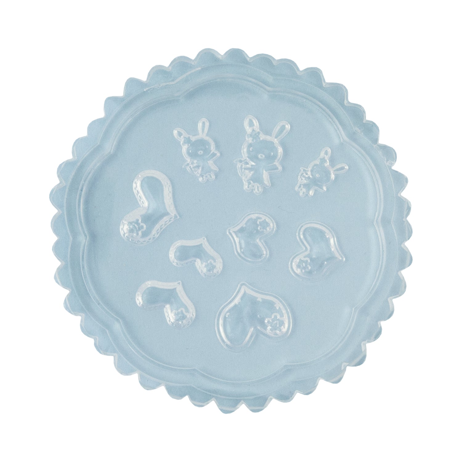 Mini Silicone Jewelry Mold - Bunnies & Hearts