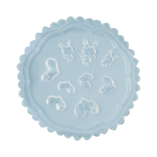 Mini Silicone Jewelry Mold - Bunnies & Hearts