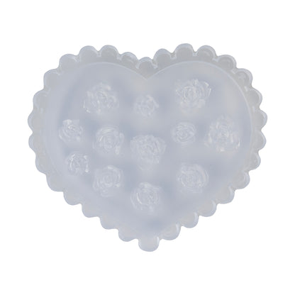 Mini Silicone Jewelry Mold - Single Roses