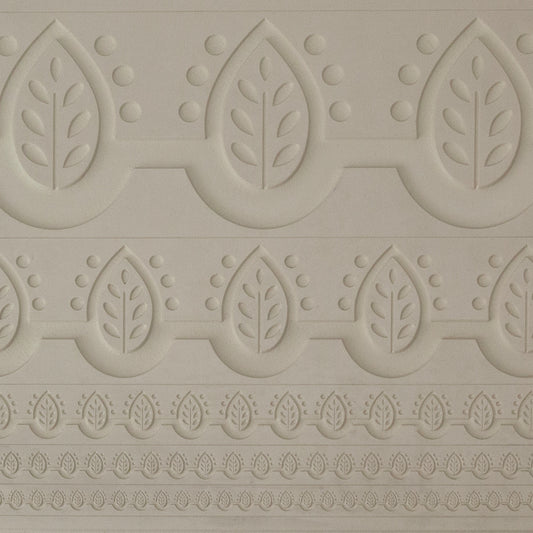 beige Rings & Bangles Texture - Stamped Leaves 