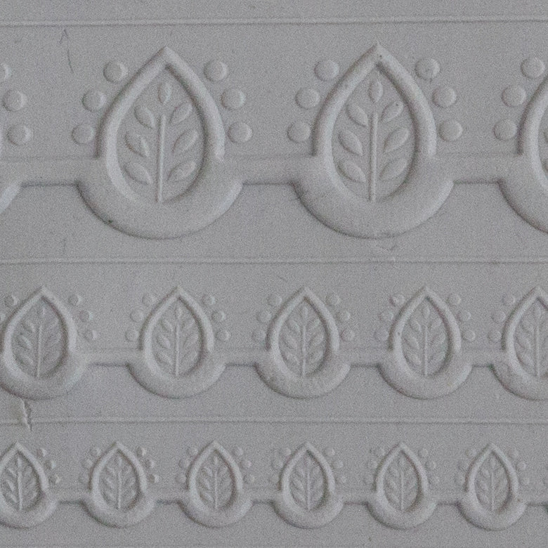 gray  Rings & Bangles Texture - Stamped Leaves sample