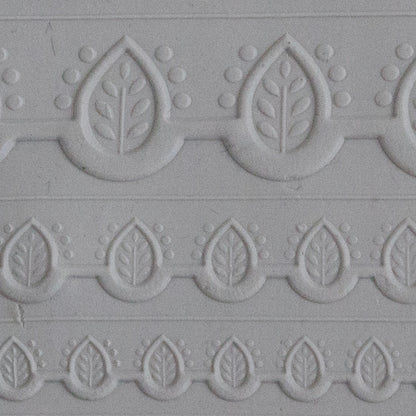 gray  Rings & Bangles Texture - Stamped Leaves sample