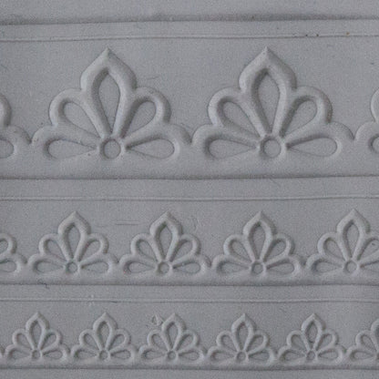 gray Rings & Bangles Texture - Floral Motif sample