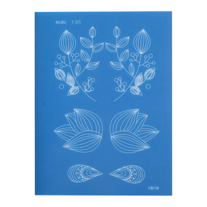 blue Moiko Silk Screen - Style 1.05