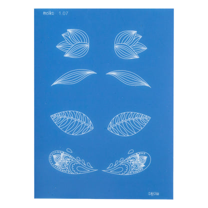 blue Moiko Silk Screen - Style 1.07