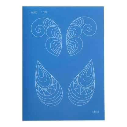 blue Moiko Silk Screen - Style 1.28