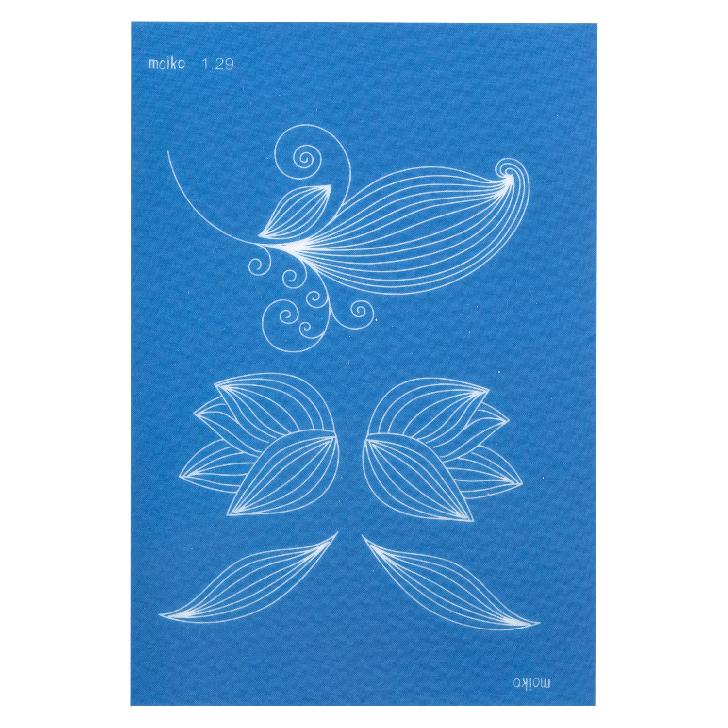 blue Moiko Silk Screen - Style 1.29