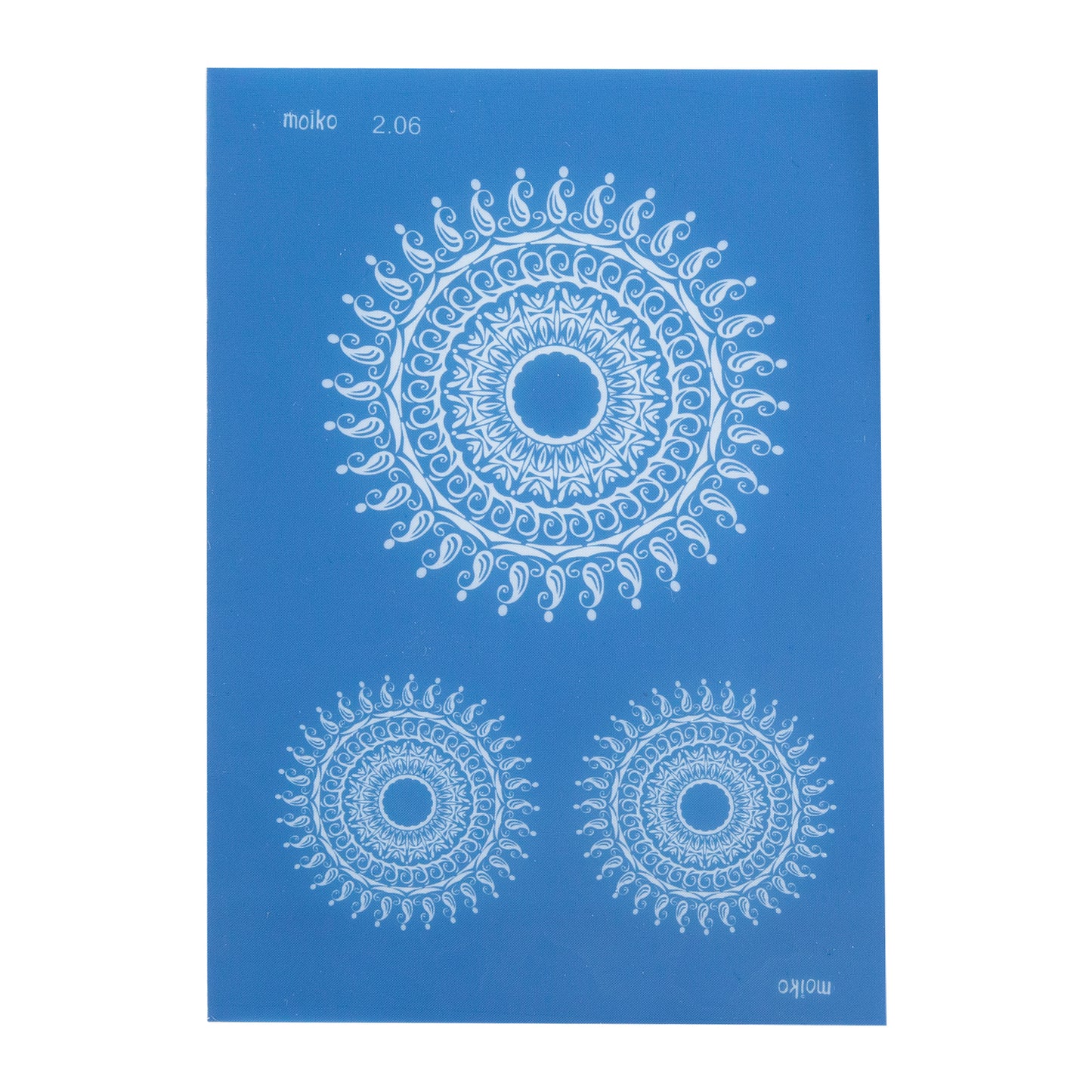 blue Moiko Silk Screen - Style 2.06