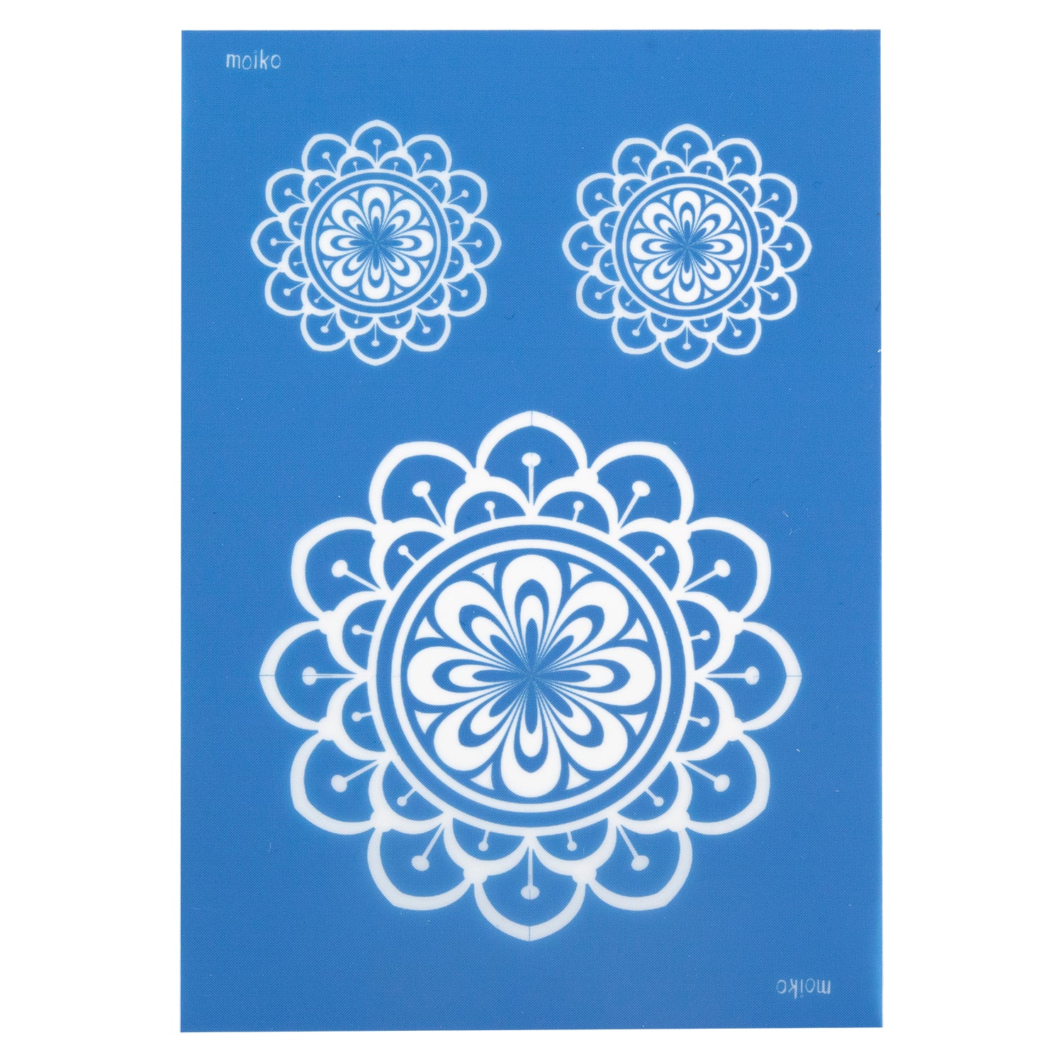 blue Moiko Silk Screen - Style 2.11