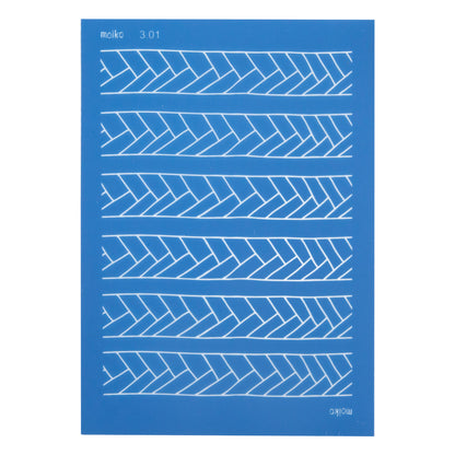 blue Moiko Silk Screen - Style 3.01